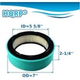 thumbnail image 4 of HQRP Air Filter Cartridge with Pre-Filter works with John Deere GT235, LT166, LTR166, LT170, LX288, SST16, SST18 with B&S engines; 1200 Hydro Rake; LG394018JD LG272490S, 4 of 7