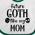 thumbnail image 4 of Inktastic Future Goth Like My Mom with Skulls Boys or Girls Baby Bib, 4 of 4