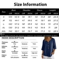 Linen Shirts for Women Loose Fit Notched V Neck 3/4 Sleeve Summer Tops ...