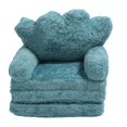 thumbnail image 2 of Portable and Foldable Kids Couch, Cartoon Crown Pattern, Soft Material, Multi Functional, Recommended for Kindergarten Reading, 2 of 7