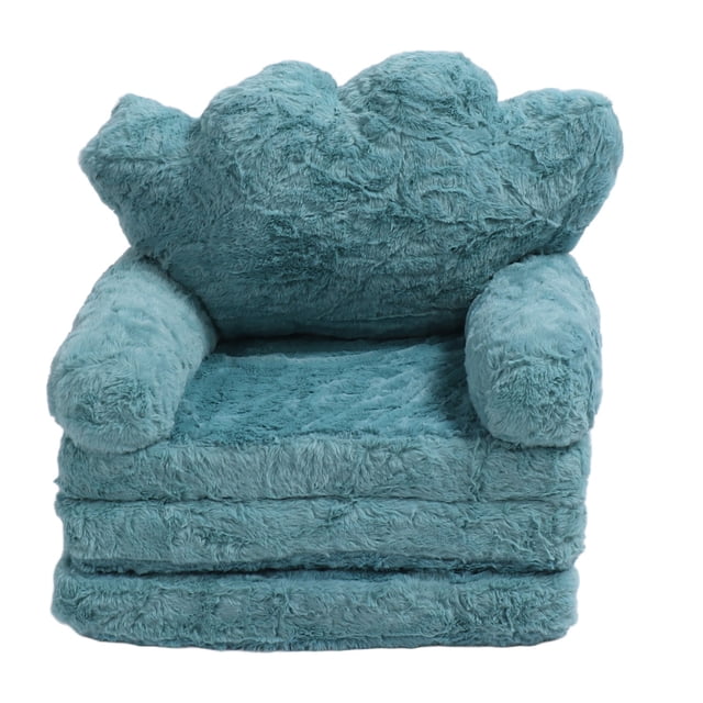 <p>Kids Sofa Couch, Fold Out Flip Out Couch Cute Crown Green For School</p>