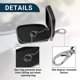 thumbnail image 4 of Funda para llave de vehículo de coche de piel de vaca con cremallera multifuncional duradera | Funda para llave de coche, soporte para dinero de bolsillo para llave remota automática, color negro, 1 Uds. Unique Bargains accesorios de alarma para vehiculos, 4 of 7