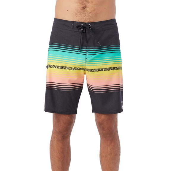 O'NEILL Mens Hyperfreak Heat Stripe Line 19 Swim, Black, 30