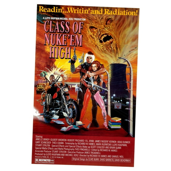 Z Posters Class Of Nuke Em High Movie Poster 11inx17in Mini Poster 11x17 poster Color Category: Multi, Unframed, Ages: Adults