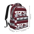 thumbnail image 2 of Balery Buffalo Plaid Forest Mochila Escolar Impresa, Mochila Ligera para Viajes Casual, Mochila Duradera y Cómoda Multifuncional, Mochila para Laptop-One Size, 2 of 5