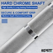 XPRT Fitness 20KG Olympic Multifunctional Weight Bar Weightlifting Deadlifting Powerlifting Rated 1500lb, Hard Chrome Coated