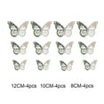 thumbnail image 1 of Agiferg Metal Hollow Simulation Butterfly Gold And Silver Butterfly Wall Sticker, 1 of 2