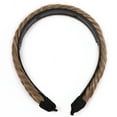 thumbnail image 2 of SEGO Braided Headband With Teeth Hair Hoop Braid Headband Fishtail Braids Hairband With Tooth Synthetic Fish Tail Hair Band Plaited Hairband Women Headband Hairpiece For Girl, 2 of 7