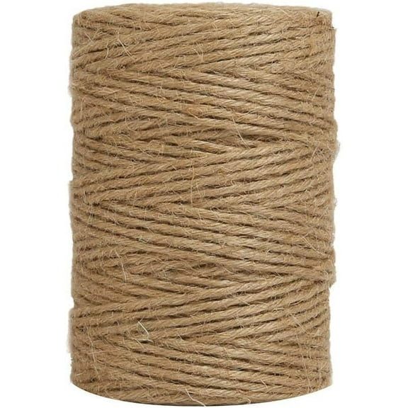 LQQBOX Jute String 656 Feet 2 mm Durable Natural Jute Rope Twine for Arts Crafts Jewelry Making and DIY Projects