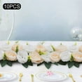 thumbnail image 5 of Party Dining Table Flower 10Pcs Artificial Flowers Dusty Rose Floral Arrangement, 5 of 21