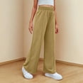 thumbnail image 5 of Sweatpants for Girls Open Bottom Soft Athletic Performance Sweatpants Kids Loose Wide Leg Pants with Pockets, 5 of 8