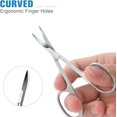 thumbnail image 3 of Scissors Set, Professional Stainless Steel Eyebrow Beauty Scissors, Beard/Mustache, Eyelashes - Manicure Nail Scissors, 2 pcs, 3 of 3