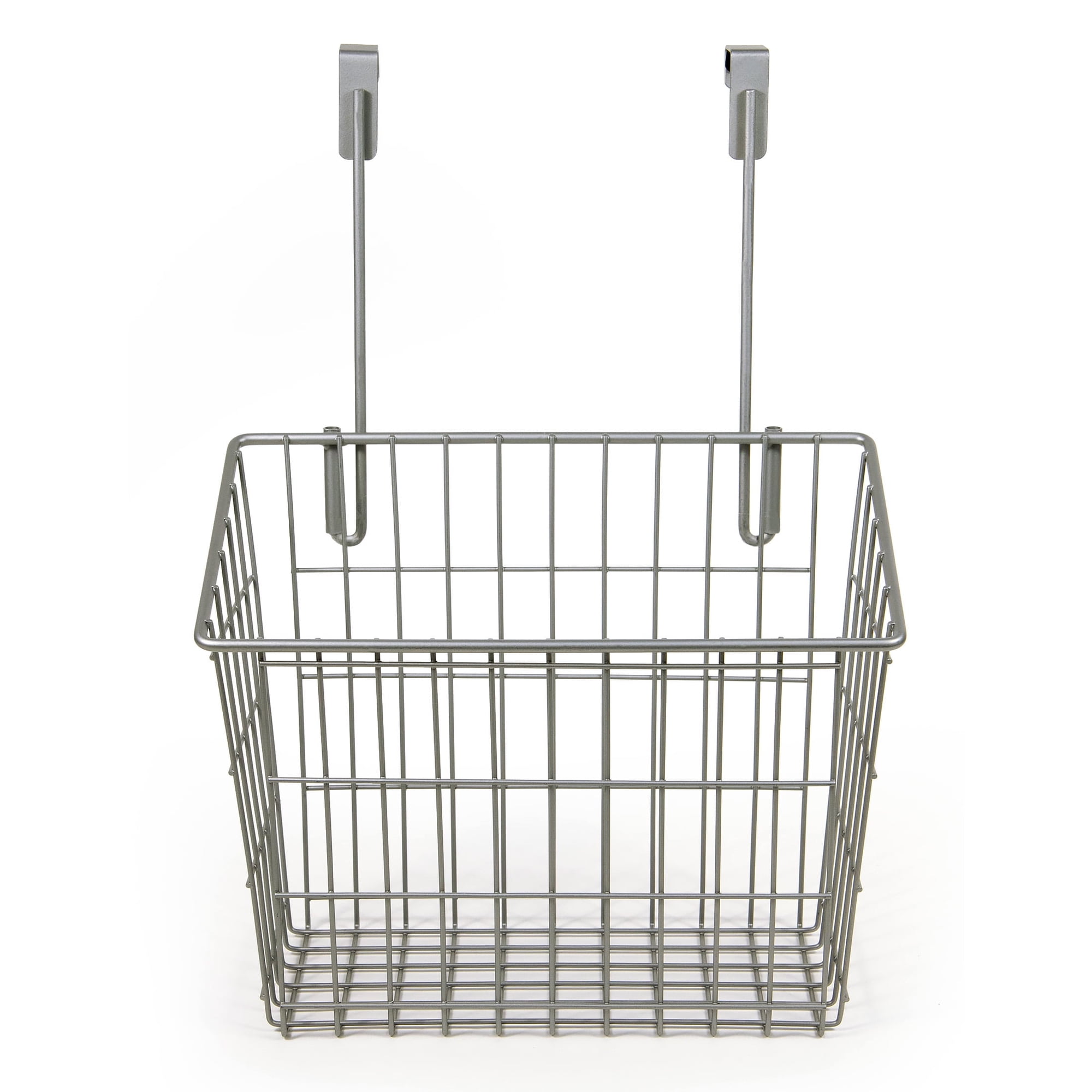 Mainstays Over-the-Cabinet Metal Basket Organizer, Silver