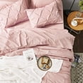 thumbnail image 6 of U by Bedsure Pink Comforter Set Queen - Bed in a Bag Queen 7 Pieces, Pintuck Bedding Sets Pink Bed Set with Comforter, Sheets, Pillowcases & Shams, 6 of 7