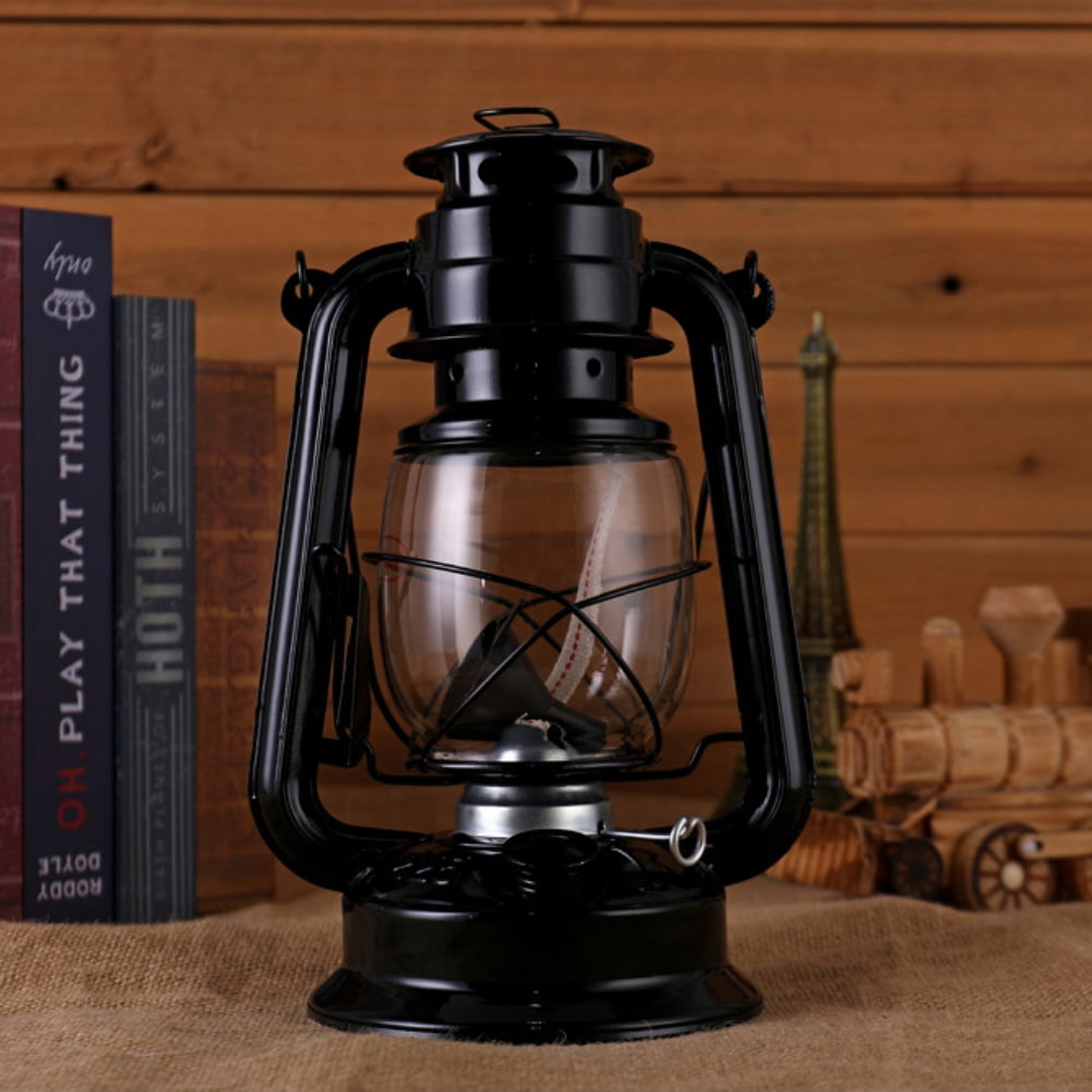 Oil Burning Lantern, Hurricane Lantern Farmer Lantern Vintage Hurricane Lantern Oil Lamp Indoor Outdoor Lantern for Hanging or Tabletop