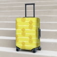 thumbnail image 3 of Wukai Gold Pineapple Elastic Luggage Cover: Personalized Protection for Your Suitcase - Fits 19~29-inch, Washable & Durable Travel Companion-, 3 of 8