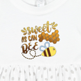 thumbnail image 4 of Inktastic Sweet As Can Bee Cute Bee Pun Girls Baby Dress, 4 of 5