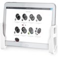 thumbnail image 1 of Support Mural pour Tablette UniCPDD pour iPad Air Mini & Pro, Galaxy Tab Note, Surface & iPhone, Pixel & Plus, Coller sur 3M VHB, Sans Vis, par BrainwaCPDD z (Blanc) Blanc, 1 of 7