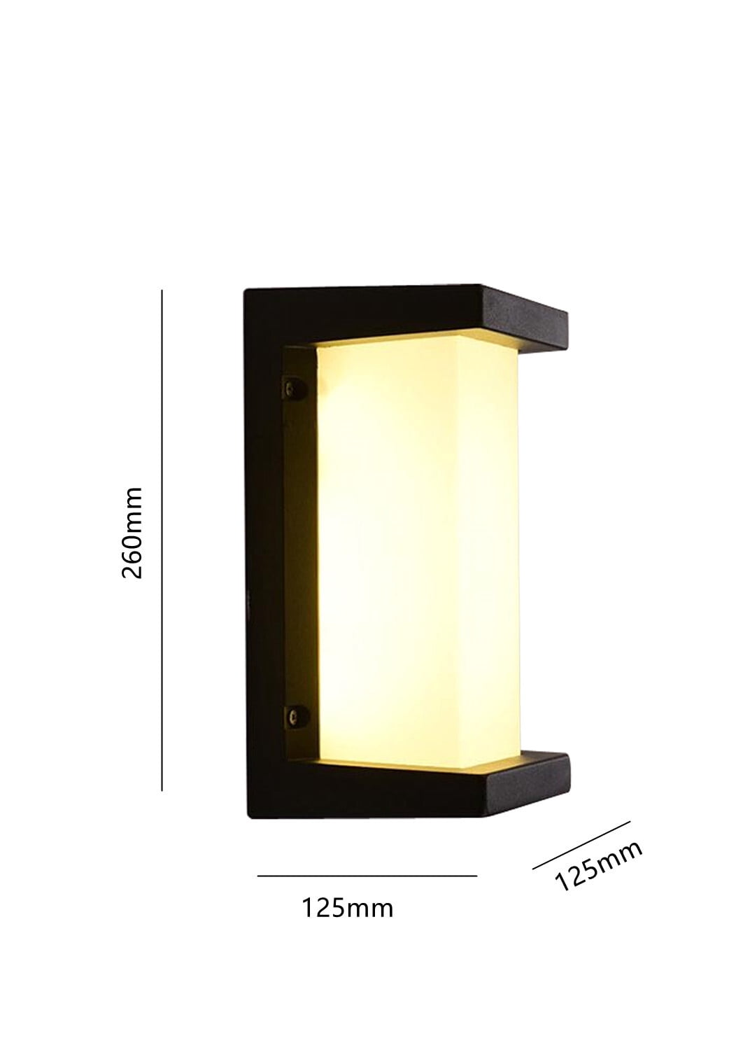 Modern LED Wall Light Water-proof Exterior Outdoor Porch Sconce Lamp Fixture For Front Doors, Bedrooms, Living Rooms, Dining Rooms