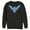 Black, variant on Men's Batman Nightwing Logo  Sweatshirt Black 2X Large