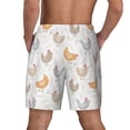 thumbnail image 4 of Fotbe Funny Chicken Men’s Swim Trunks Quick Dry Swim Shorts Board Shorts with Mesh Lining-Medium, 4 of 9