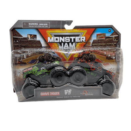 Monster Jam Grave Digger vs Northern Nightmare 1:64 Scale Series 18