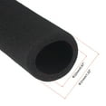 thumbnail image 3 of Uxcell Foam Tubing for Handle Grip Support, Pipe Insulation, ID 22mm OD 31mm Length 195mm Black 2pcs, 3 of 6