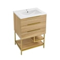 thumbnail image 3 of Carre 24" Bathroom Vanity in Oak, 3 of 14
