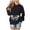 Black, variant on Yuhangmm Halloween Sweatshirts for Women Fashionable Casual Halloween Printed Hooded Zipper Sweatshirt for Women with Seasonal Graphic Black L