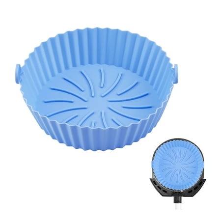 

Gogosir Air Fryers Round Tray Pot Reusable Heat Resistant Silicone Pad 6.7*5.5*2in
