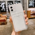 thumbnail image 3 of Card Holder Bag Transparent Case For Samsung Galaxy S21 FE S22 S23 Plus S24 Ultra A13 A14 A34 A54 A22 A32 A52 A33 A53 5G Case, 3 of 5
