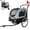 Black+Grey 662, variant on Extra Large 2-in-1 Bike Trailer & Push Cart for Pets, Detachable Bike Hitch & Push Handle, All-Terrain Wheels Quick Release, Non-Slip Floor, Internal Leash, Up to 88 lbs, Black-Grey Steel Frame