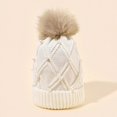 thumbnail image 2 of Beanie for Women Winter Hat Solid Color Riding Knitted Cap Costume Accessories White, 2 of 8