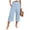 Light Blue Pants for Women, variant on AINIYS High Waisted Lightweight Linen Blend Capris Pants for Women Vacation Beach Daily Army Green L