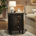 thumbnail image 4 of Tribesigns 3 Drawers Nightstand, Wooden Side End Table with Solid Wood Legs for Living Room, Bedroom, 4 of 7