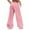 A-Pink105, variant on Yuanlong Womens Wide Leg Sweatpants Casual Low Rise Drawstring Elastic Waistband Pants Comfortable Everyday Wear Trousers