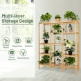 thumbnail image 6 of Costway Multifunctional Bamboo Shelf Storage Organizer Rack Plant Stand Display Closet, 6 of 12