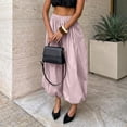 thumbnail image 4 of Baggy Wide Leg Pants Womens Barrel Pants Mid Waisted Balloon Pants with Pockets, 4 of 9