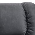 thumbnail image 6 of MCombo Swivel Recliners with Ottoman, Reclining TV Chairs with Vibration Massage, Faux Leather Ergonomic Lounge Chair for Living Room Bedroom 4832(Dark Grey), 6 of 9