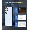 thumbnail image 2 of for Samsung Galaxy A35-5G Case: Clear Protective Phone Cases Slim Transparent Anti Yellowing Cover Rugged Shockproof Military Grade Drop Protection Tough Sturdy 6.6 Inch Clear Black, 2 of 7