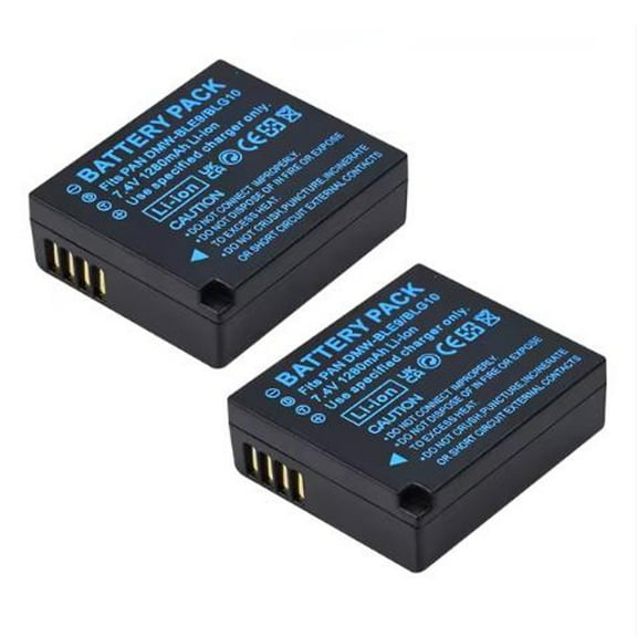 CITYORK Digital Camera Battery 2 Pack DMW-BLG10 BLG10 BLG10E DMW-BLE9 Battery for Panasonic LUMIX GF5 GF6 GX7 LX100 GX80 GX85 1280mAh 7.4V