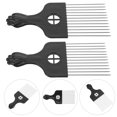 thumbnail image 3 of 2pcs Hair Pick Afro Pick Styling Hair Lift Combs for Long Thick Curly Hair, 3 of 8