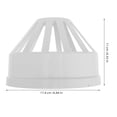 thumbnail image 2 of ETHZZLE Chimney Caps For Outside Vent Cover PVC 1Set, 2 of 7