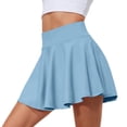 thumbnail image 2 of Womens Tennis Skirts High Waisted Tummy Control Pleated Athletic Golf Skorts Skirts for Running Blue 2XL, 2 of 4