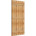 thumbnail image 2 of 32 1/4"W X 60"H Timbercraft Six 5 3/8" Boards Joined Board-N-Batten Shutters, Rough Sawn Western Red Cedar (Per Pair), 2 of 13