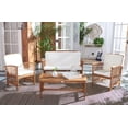 thumbnail image 4 of SAFAVIEH Outdoor Collection Rocklin 4-Piece Patio Set Natural/Beige, 4 of 14