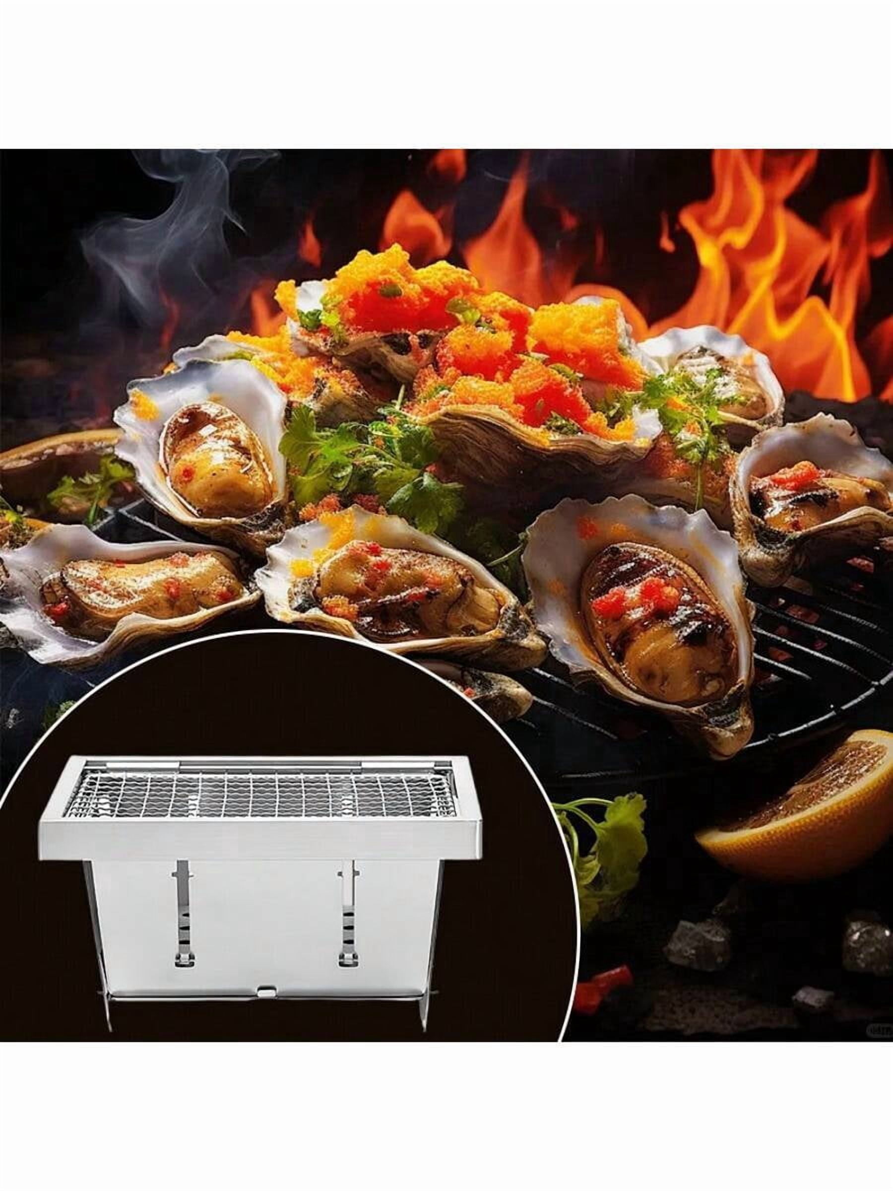 Barbecue Grill, Portable Charcoal Grill, Foldable Barbecue Grill, Instant Setup, Suitable For Both Outdoor And Indoor Use, Portable Barbecue Tool Set For Outdoor Camping And Hiking