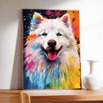 thumbnail image 2 of Samoyed Dog Art - Watercolor Style Wall, Home or Apartment Decor - Sweet Poster Print Gift for Puppy Lovers, Dog Lovers, Women, Girls, Kids, Baby Room, Nursery, 2 of 5