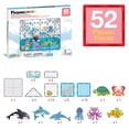 thumbnail image 6 of PICASSO TILES Magnetic Marine Animal Theme Building Blocks Toy Set for Kids, 52 Pieces, 6 of 8