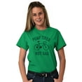 thumbnail image 4 of Bicycle Pump Tires Not Gas Eco Biker Plus Size Crewneck Graphic Tee Shirt Brisco Brands 4X, 4 of 5